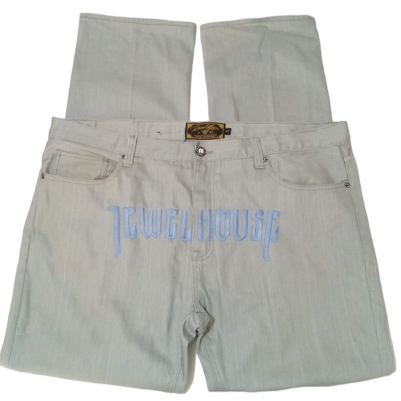 Jewel House Pants Jewel House Jeans 38 X 42 Y2k Baggy Hip Hop Denim